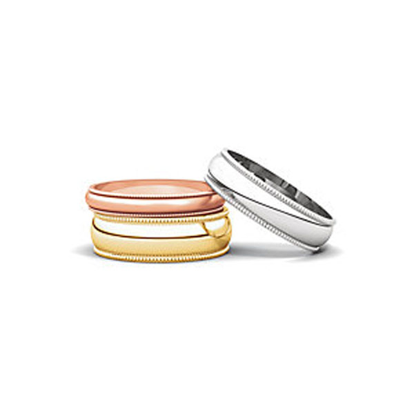 Milgrain Light Wedding Bands Milgrain Light Wedding Bands